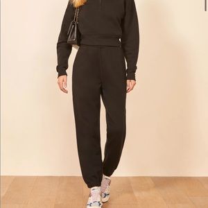 Reformation Classic Sweatpant - BLACK size S